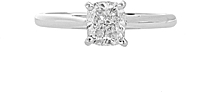 1.00ct AGS H/SI2 Cushion Cut Diamond Engagement Ring