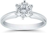 1.15ct Platinum Solitaire Diamond Engagement Ring (GIA H/VS1)