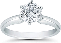 1.15ct Platinum Solitaire Diamond Engagement Ring (GIA H/VS1)