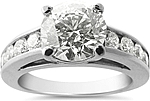 1.40ct Round Brilliant Cut GIA E/SI1 Jeff Cooper Diamond Engagement ring