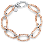 14K Rose Gold Braided Bracelet