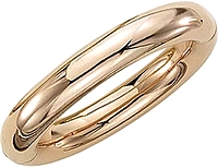 14k Rose Gold Rounded Bangle