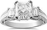 1.50ct Radiant GIA F/SI2 Tacori Diamond Engagement Ring