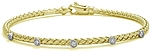 18k Gold Diamond Bangle Bracelet