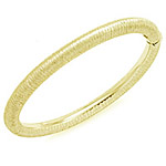18k Gold Texutred Bangle Bracelet