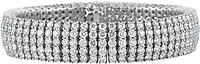 18k White Gold Diamond Bracelet- 22.40ct TW