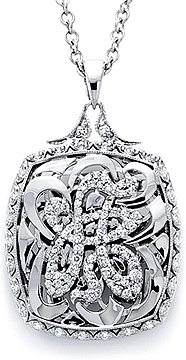 Tacori Wedding Bands on Tacori   18k White Gold Initial Pendant Available  A Z  By Tacori