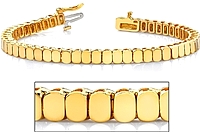 18k Yellow Gold Oval Link Bracelet