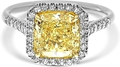 Yellow diamond for engagement ring