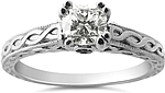 .42ct Cushion Cut GIA G/VS2 Scott Kay Diamond Engagement Ring