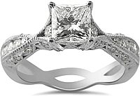 .76ct Princess GIA D/VS1 Tacori Diamond Engagement Ring
