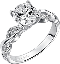 Art Carved "Gabriella" Diamond Engagement Ring