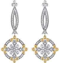 Chad Allison 18K & Sterling Silver Diamond Earrings