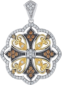 Chad Allison 18K & Sterling Silver Diamond Pendant