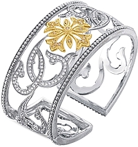 Chad Allison 18K Gold & Sterling Silver Diamond Cuff