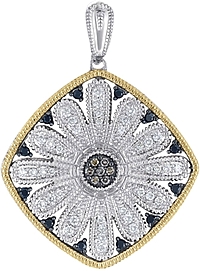 Chad Allison 18k Gold & Sterling Silver Diamond Pendant