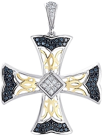 Chad Allison 18K Gold & Sterling Silver Diamond Pendant