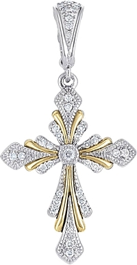 Chad Allison 18K Gold & Sterling Silver Diamond Pendant