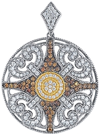 Chad Allison 18K Gold & Sterling Silver Diamond Pendant