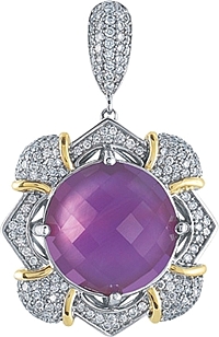 Chad Allison 18K Gold & Sterling Silver Diamond Pendant