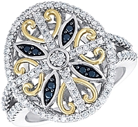 Chad Allison 18K Gold & Sterling Silver Diamond Ring