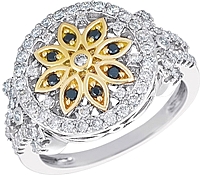 Chad Allison 18k Gold & Sterling Silver Diamond Ring