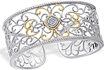 Chad Allison 18k Yellow & Sterling SIlver Cuff