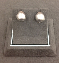 Chimento 18k White Gold Nugget Earrings