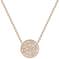 Dana Rebecca 'Lauren Joy' Medium Diamond Disc Pendant