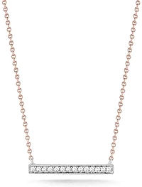 Dana Rebecca 'Syvlie Rose' Medium Diamond Bar Necklace