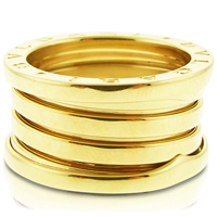 Estate 18k Yellow Gold Bvlgari B.zero1 Ring