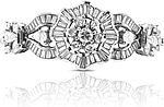 Estate Hamilton Platinum Diamond Watch