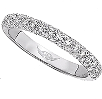 Flyer Fit Pave Diamond Band