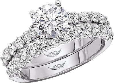 Flyerfit Common G Round Brilliant Diamond Engagement Ring 5139xse This Image Shows The Setting With A 1 00ct Round Brilliant Cut Center Diamond
