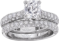 FlyerFit Micro-Pave Diamond Engagement Ring