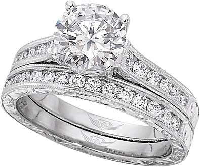 Wedding ring sets round