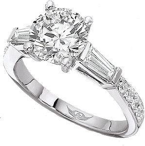 flyerfit tapered baguette pave diamond engagement ring 4209arpl diamond jewelry sale flyers