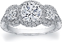 martin flyer filigree engagement rings and settings martin flyer settings