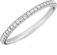 Henri Daussi Diamond Wedding Band