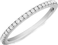 Henri Daussi Diamond Wedding Band