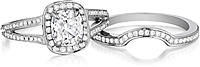 Henri Daussi Fitted Pave Diamond Band