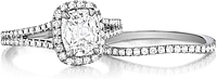 Henri Daussi Pave Contoured Diamond Wedding Band