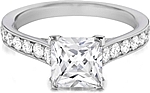Henri Daussi Pave Diamond Engagement Ring
