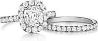 Henri Daussi Pave Diamond Wedding Band