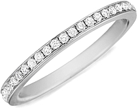 Henri Daussi Pave Set Diamond Wedding Band