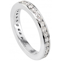 Jeff Cooper Channel Set Eternity Wedding Band
