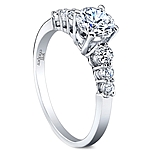 Jeff Cooper Common-Prong Diamond Engagement Ring