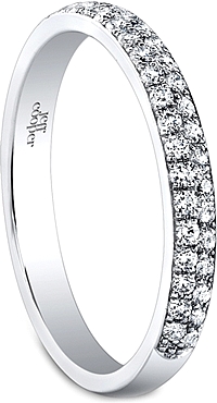 Jeff Cooper Double Row Diamond Wedding Band