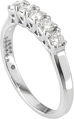 Jeff Cooper Lattice Collection Round Diamond Cut Wedding Band