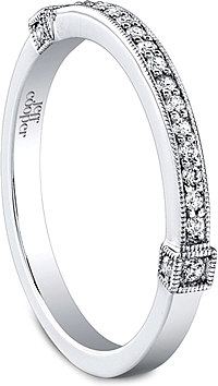 Jeff Cooper Milgrain Diamond Wedding Band